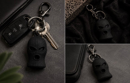 SOG ski mask keychain details and attachment examples